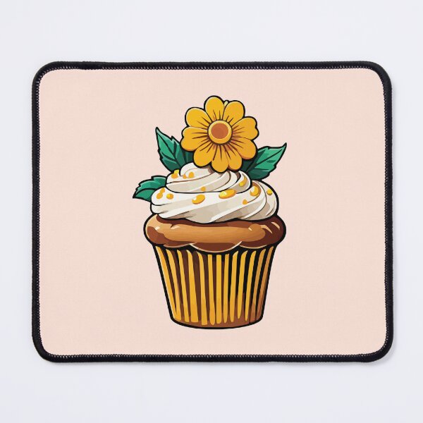 Item preview, Flor dorada: cupcake de flores amarillas designed and sold by CrazySweets.