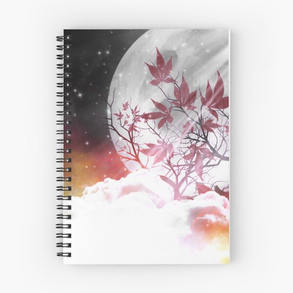 Item preview, Tree and clouds on moon background red tones designed and sold by Maeyy.