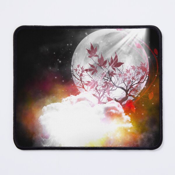 Item preview, Tree and clouds on moon background red tones designed and sold by Maeyy.