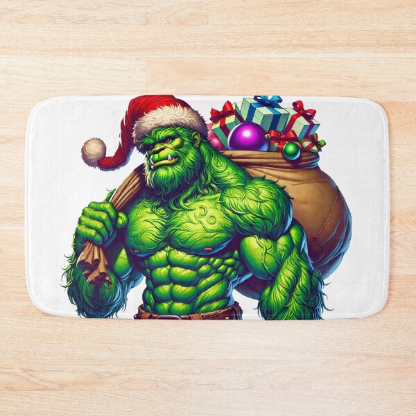 Item preview, Muscle Santa Carrying a Sack of Christmas Presents designed and sold by AIARTIST1.