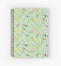Cuaderno de espiral Patrón de camarón de acuario
