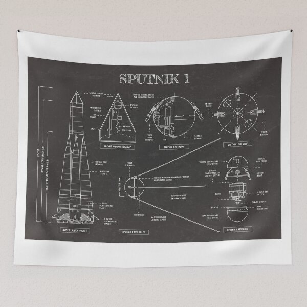Item preview, Sputnik 1. Soviet Space Program (Blackboard) designed and sold by BGALAXY.