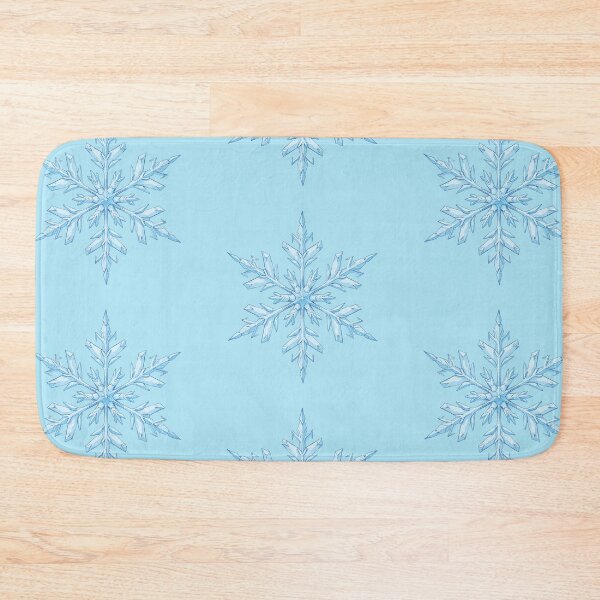 Item preview, Icy Elegance A Snowflake in Pastel Blue  Comic Style designed and sold by MadeByHaresShop.