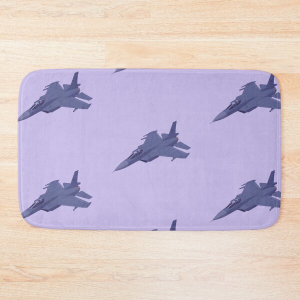 Artikelvorschau, Eleganter Schatten-Kampfjet vor lavendelfarbenem Himmel entworfen und verkauft von MadeByHaresShop.