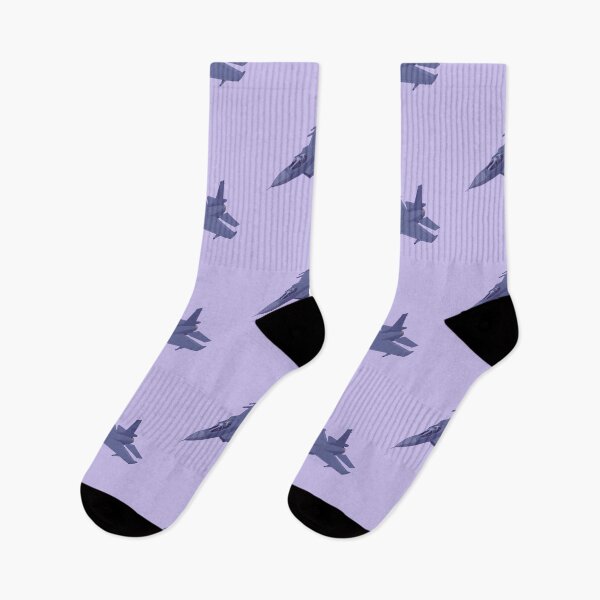 Item preview, Sleek Shadow  Fighter Jet Against Lavender Skies designed and sold by MadeByHaresShop.