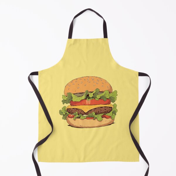 Item preview, Bite-Sized Burger Delight in a Pastel Yellow World designed and sold by MadeByHaresShop.