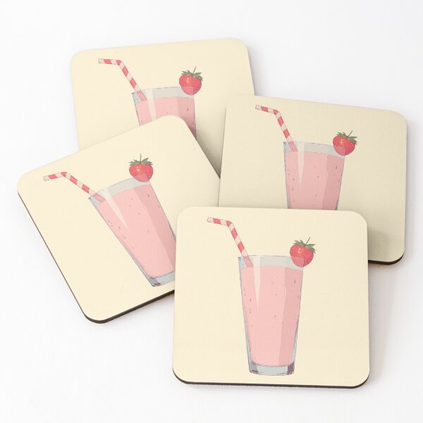 Item preview, Sweet Dreams Strawberry Delight Ligne Claire Comic Style Illustration designed and sold by MadeByHaresShop.