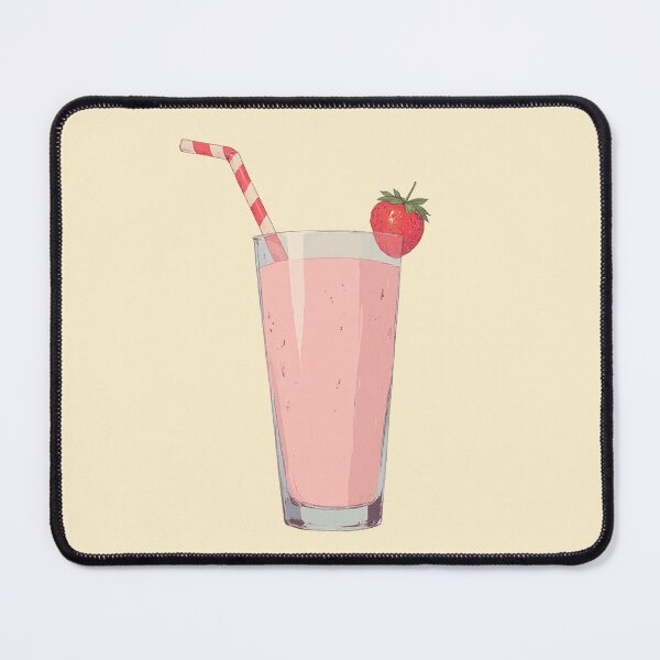 Item preview, Sweet Dreams Strawberry Delight Ligne Claire Comic Style Illustration designed and sold by MadeByHaresShop.