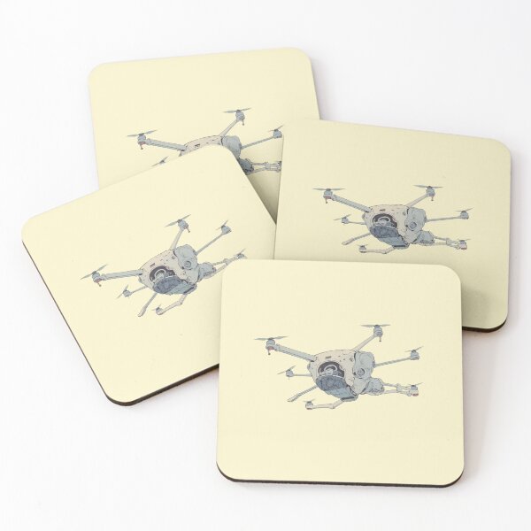 Item preview, Futuristica Drone Line Clair Comic Illustration designed and sold by MadeByHaresShop.