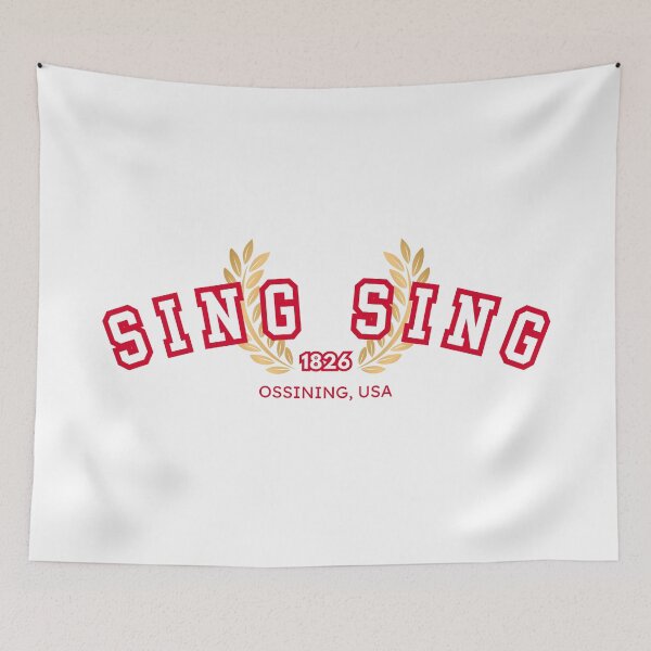 Item preview, Sing Sing Prison “Varsity,” White and Red designed and sold by UNK-Fatigues.