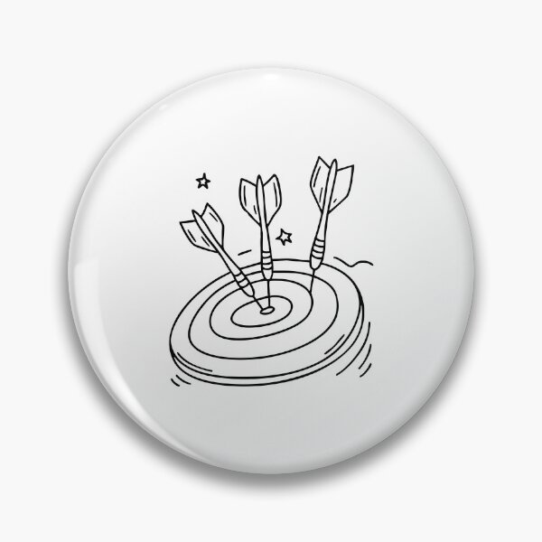 Item preview, Darts stuck in a dartboard designed and sold by rasagamastore.