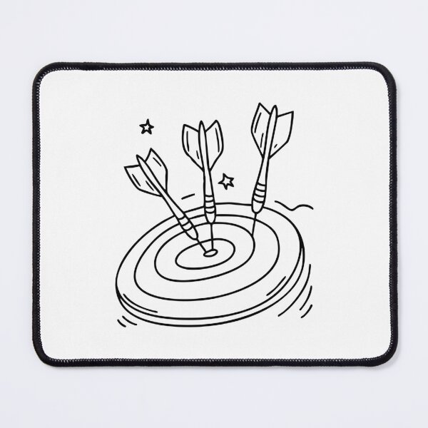 Item preview, Darts stuck in a dartboard designed and sold by rasagamastore.