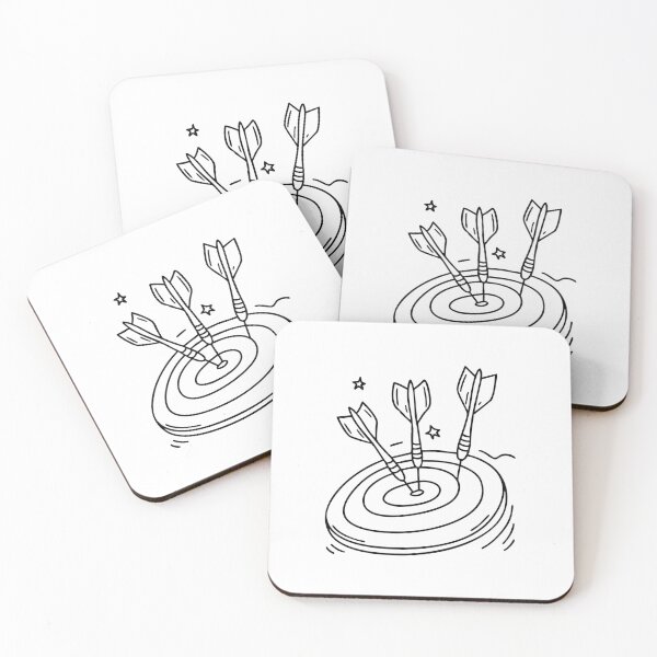 Item preview, Darts stuck in a dartboard designed and sold by rasagamastore.