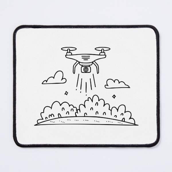 Item preview, Drone hovering over a green forest designed and sold by rasagamastore.