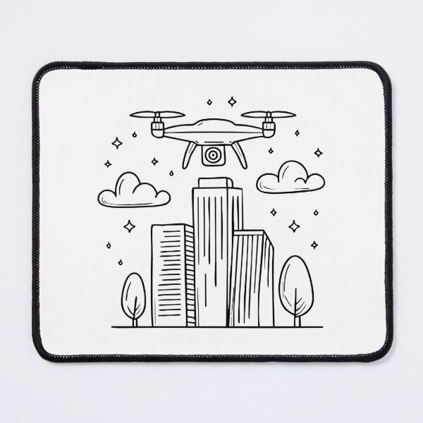 Item preview, Drone flying over a skyscraper building designed and sold by rasagamastore.