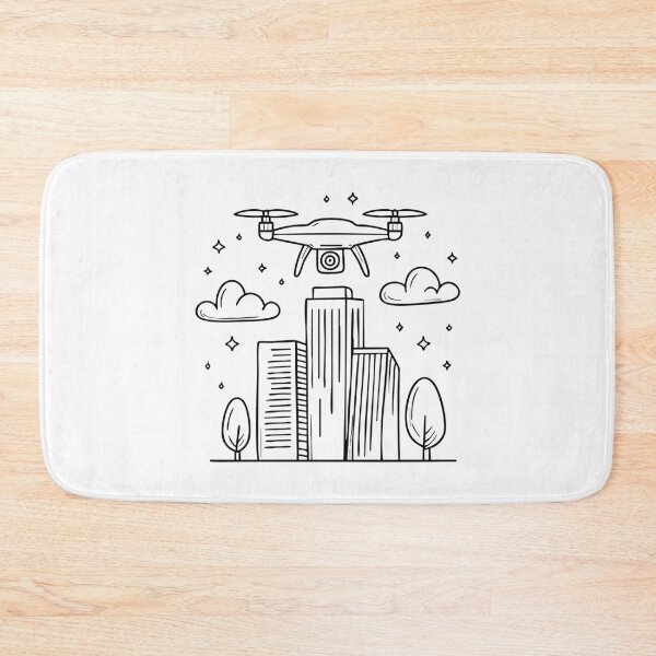 Item preview, Drone flying over a skyscraper building designed and sold by rasagamastore.