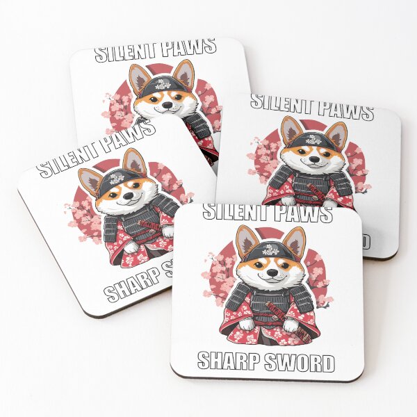 Item preview, Silent Paws, Sharp Sword, Corgie Samurai designed and sold by Proteinmalac.