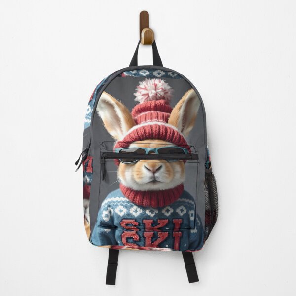Item preview, Funny Cool Rabbit in Sunglasses ,Ski Hat & Sweater designed and sold by Yogibear & Rachelle .