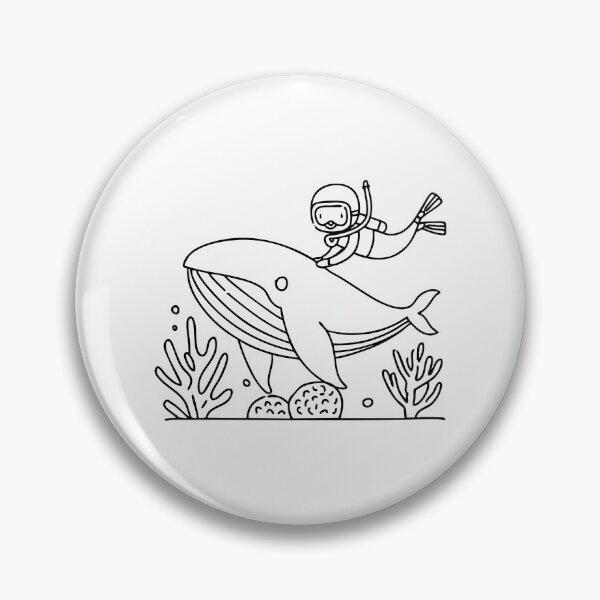 Item preview, Diver swimming alongside a whale near coral designed and sold by rasagamastore.