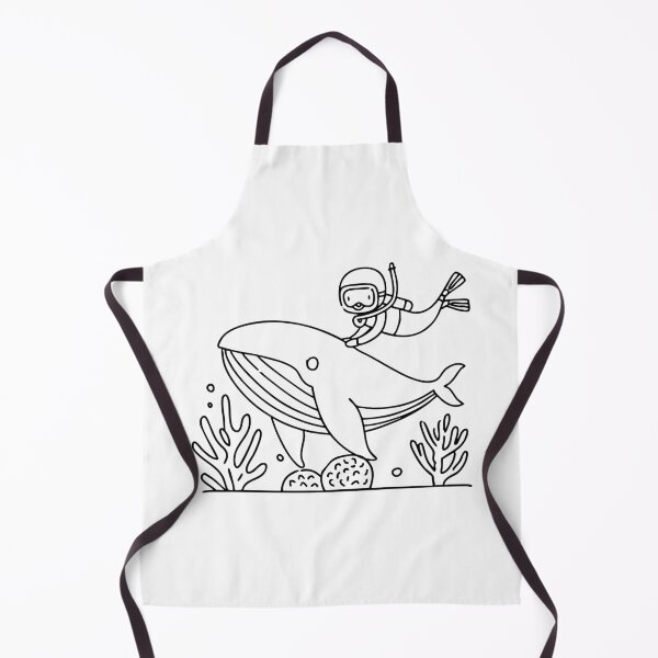 Item preview, Diver swimming alongside a whale near coral designed and sold by rasagamastore.
