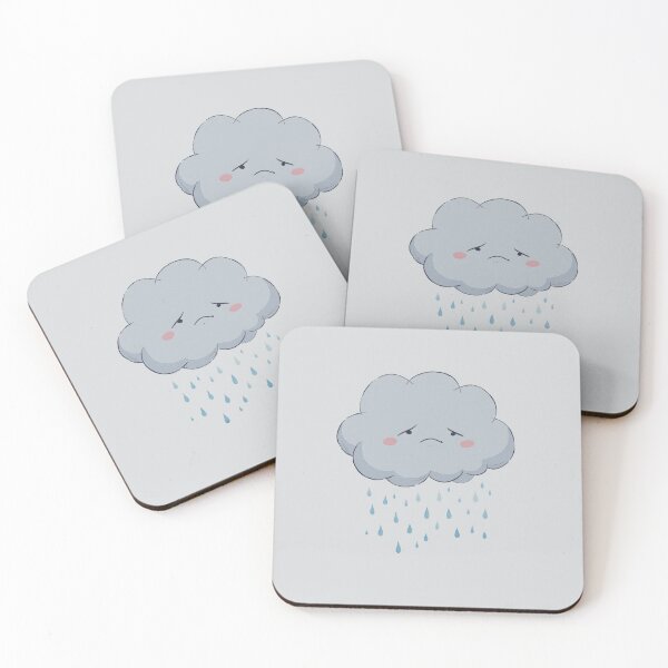 Item preview, Gloomy Skies Over Pastel City or Cloud's Frowny Weather designed and sold by ShroomForge.
