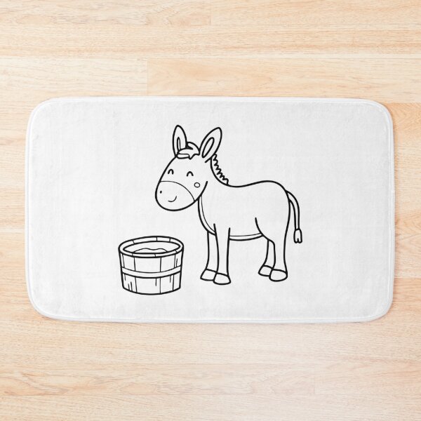 Item preview, Donkey standing beside a water trough designed and sold by rasagamastore.