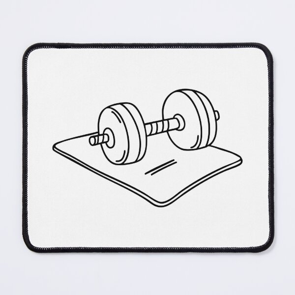 Item preview, Dumbbell on a gym floor with a mat designed and sold by rasagamastore.