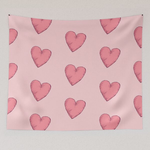 Item preview, Heart in Pastel Pink  Comic Style Line Art designed and sold by ShroomForge.