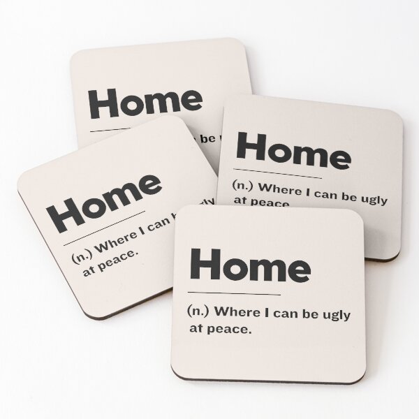 Item preview, Home - Where I Can Be Ugly At Peace designed and sold by Fanverse Merchandise.