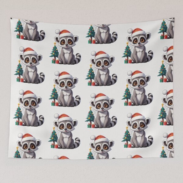 Item preview, Christmas Cartoon Lemur designed and sold by Krieghorn.