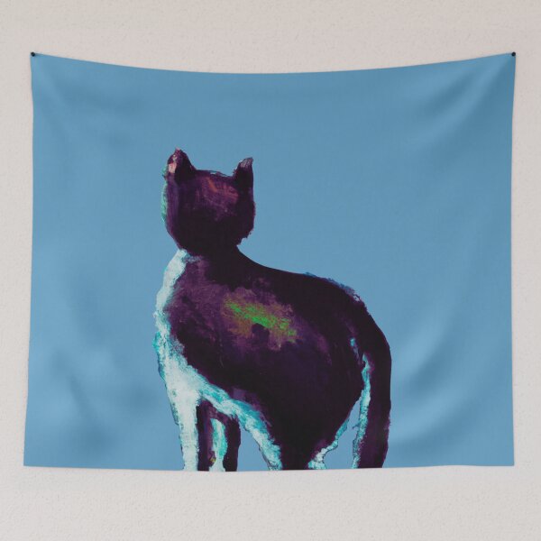 Item preview, a cat and fuji mountain designed and sold by MerryCrown.