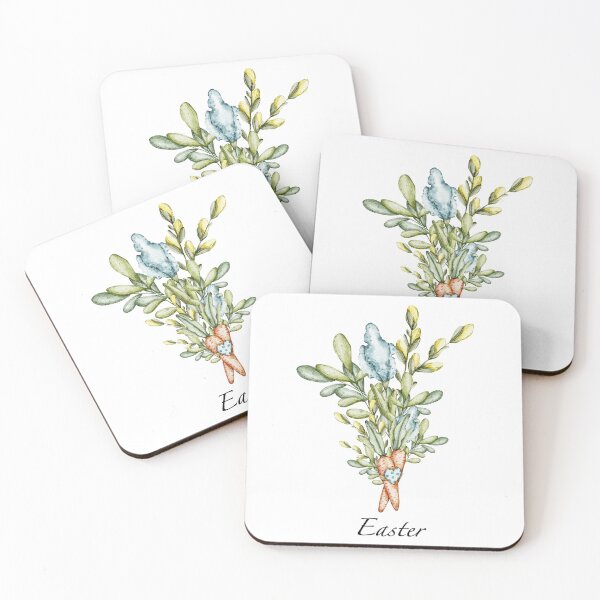 Item preview, watercolour  frames and compositions of elementsEaster bunnies and ducks designed and sold by NelenaArt.