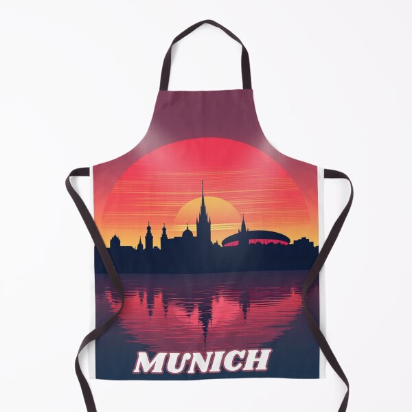 Item preview, Munich Skyline in sunset with spotlight designed and sold by Endo Designs - cause Love and Life matters.