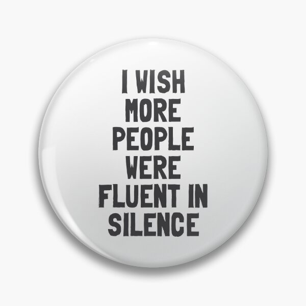 Item preview, Fluent in Silence - Funny Introvert Design designed and sold by Vector Wonders.