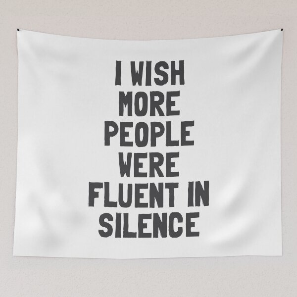 Item preview, Fluent in Silence - Funny Introvert Design designed and sold by Vector Wonders.