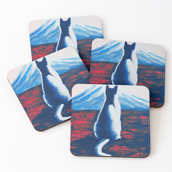 Item preview, a cat and fuji mountain designed and sold by MerryCrown.