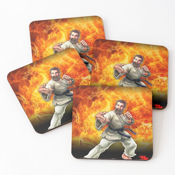 Item preview, Illustration of karate sensei designed and sold by Dimisbarbarian.