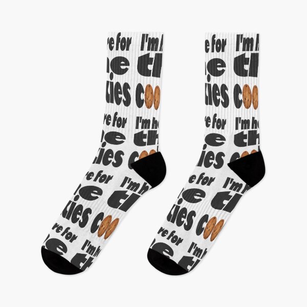 Item preview, Cookies. Gingerbread. Party. I'm here for the cookies. (white background) designed and sold by bekksa.