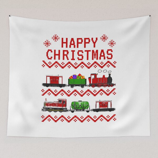 Item preview, Train Ugly Christmas, Steam Locomotive, Railway Enthusiast designed and sold by doodlerob.