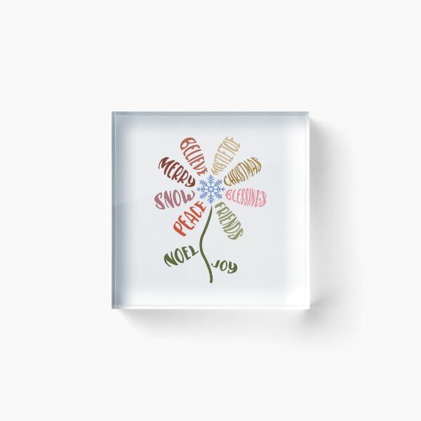 Item preview, Xhristmas Flower, noel, peace snow merry believe mistletoe christmas blessings friends joy designed and sold by Dominika Farkašová.