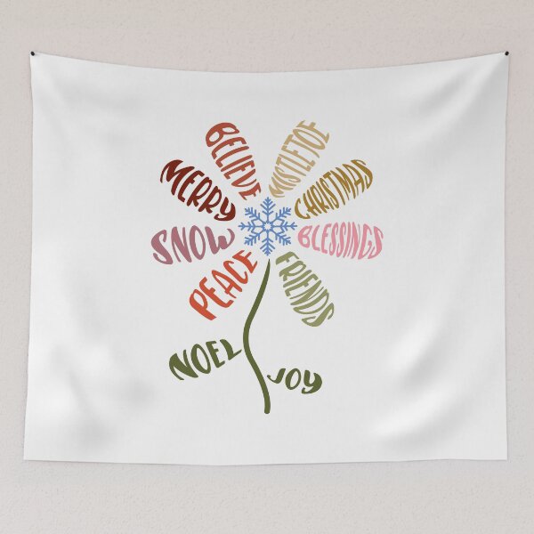 Item preview, Xhristmas Flower, noel, peace snow merry believe mistletoe christmas blessings friends joy designed and sold by Dominika Farkašová.
