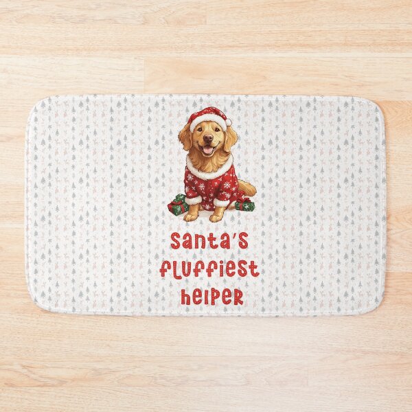 Item preview, Golden Retriever! Santa’s fluffiest helper designed and sold by wklize.