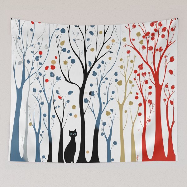 Item preview, Cat Design. "Deciding Which Tree to Be Stuck Up In 5 Minutes" designed and sold by Shoot-The-Moon.