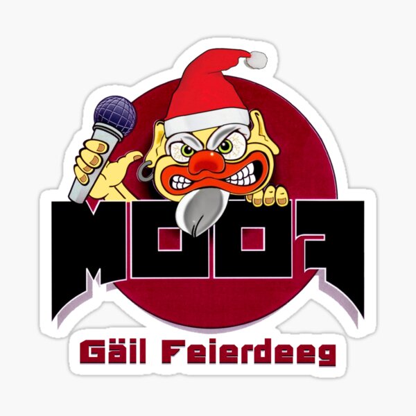 Moof Gäil Feierdeeg Sticker