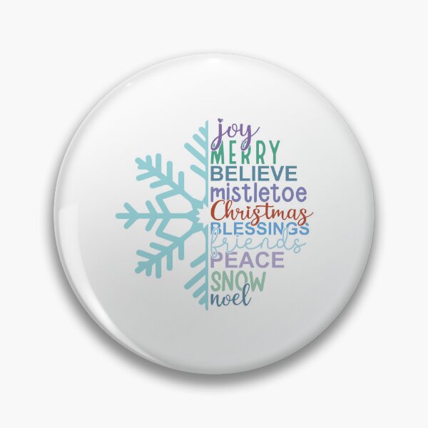 Item preview, Snowflake joy merry believe mistletoe Christmas Blessing Piece snow noel designed and sold by Dominika Farkašová.