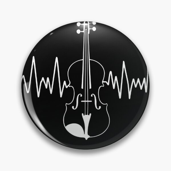 Item preview, Musical Heartbeat Violin - Cello international Day  designed and sold by Belhbib Art ⭐⭐⭐⭐⭐.