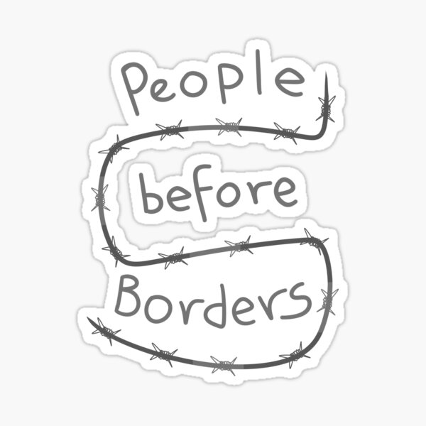 People Before Borders Sticker