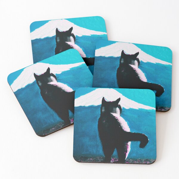 Item preview, a cat and fuji mountain designed and sold by MerryCrown.