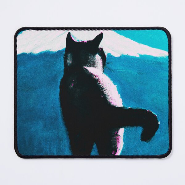 Item preview, a cat and fuji mountain designed and sold by MerryCrown.