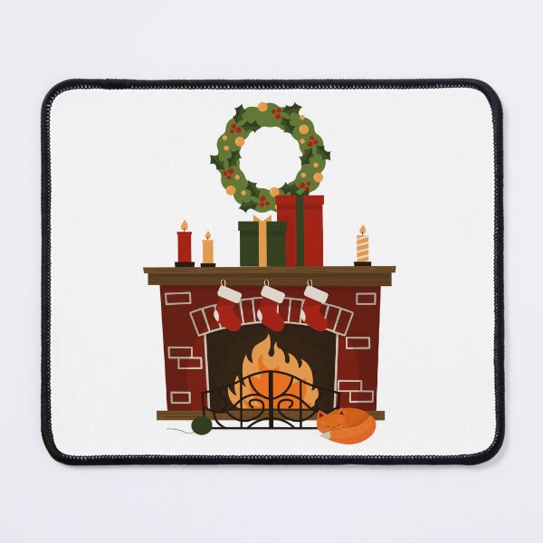 Item preview, New Year and Christmas fireplace designed and sold by Polikarp Okunyuk.